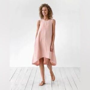Magic linen midi dress